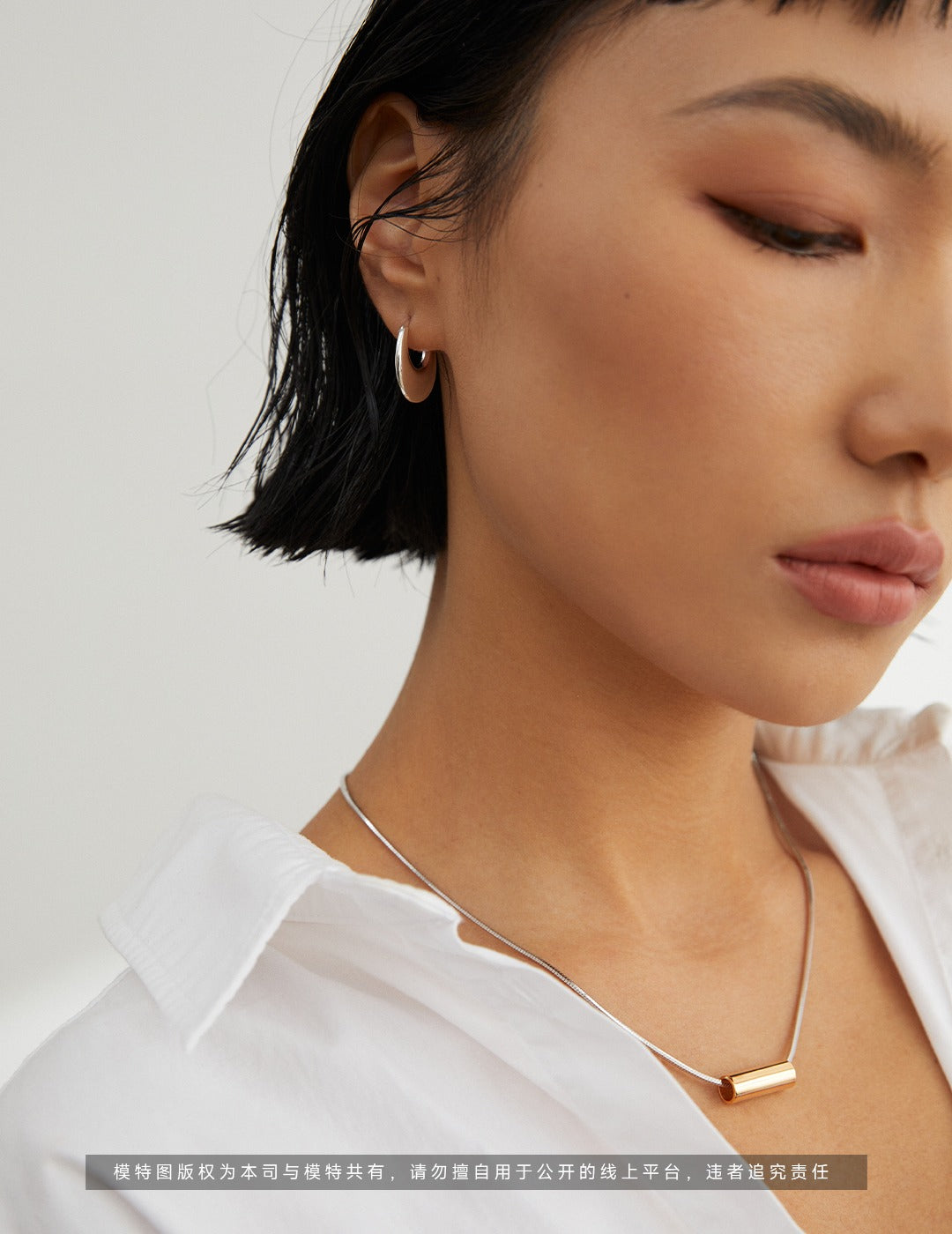 Interstellar Minimalist Necklace｜S925 Vintage Gold Geometric Pendant