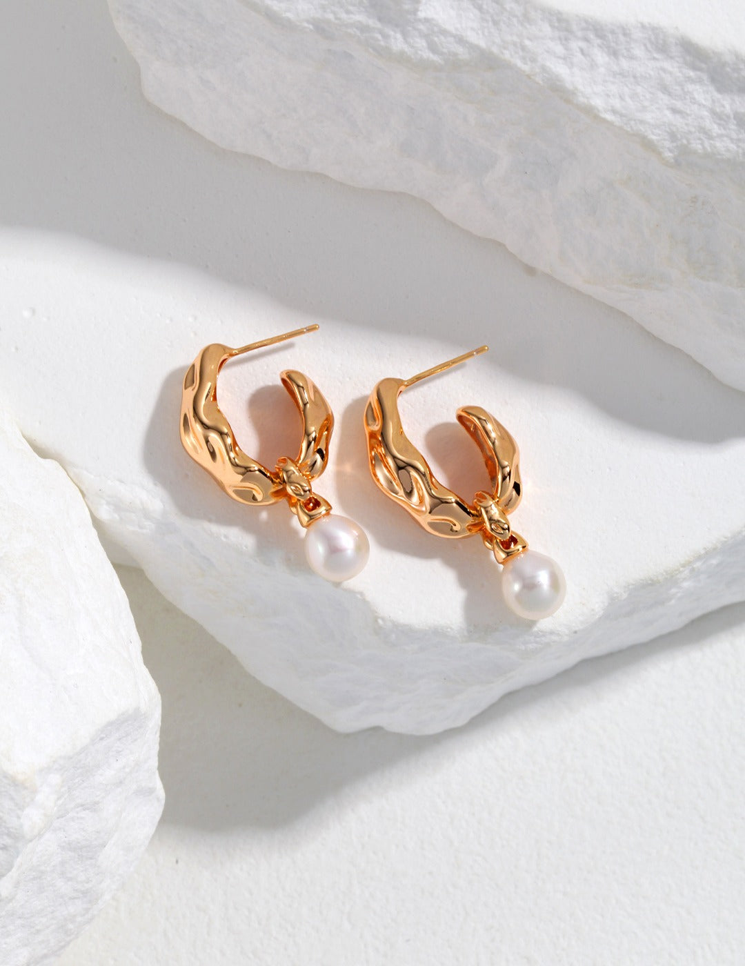 S925 Silver Last Quarter Moon Pearl Jewelry Set