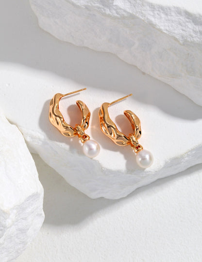 S925 Silver Last Quarter Moon Pearl Jewelry Set