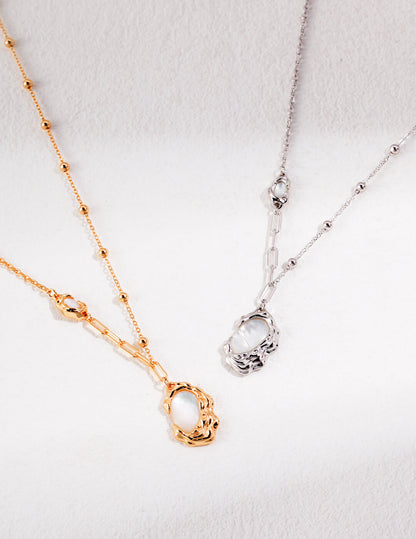 【Last Quarter Moon Jewelry】“Freedom Cracks” Necklace