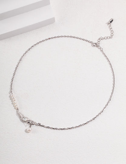 Waxing Crescent Glow Necklace｜S925 Silver Moon Phase Jewelry in Vintage Gold