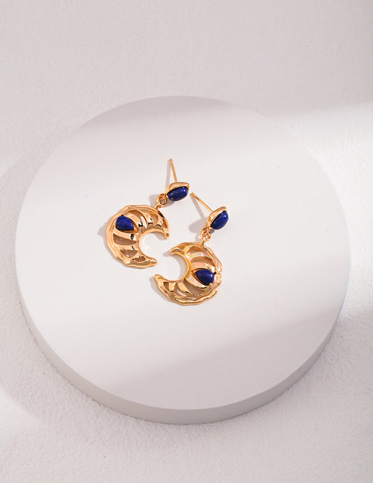 Waning Crescent Moon Earrings
