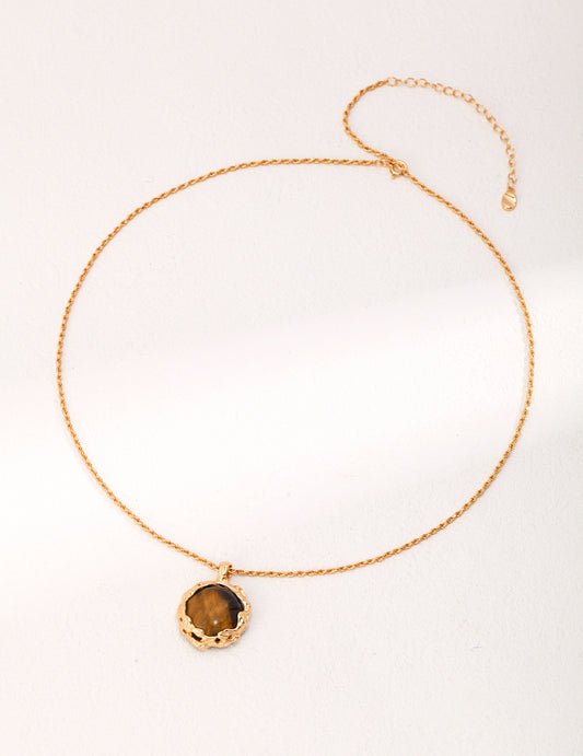 New Moon Tiger’s Eye Necklace