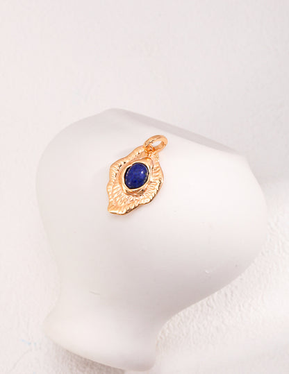 S925 Silver Lapis Lazuli Moon Necklace –  Waxing Gibbous Jewelry