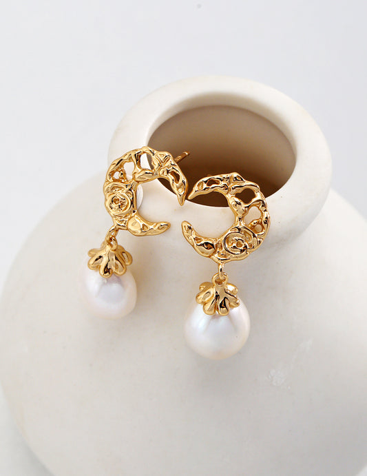 Waxing Crescent Serenity Earrings