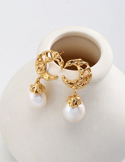 Waxing Crescent Serenity Earrings