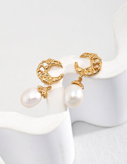 Waxing Crescent Serenity Earrings