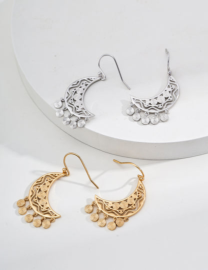 Waxing Crescent Rhythm Earrings