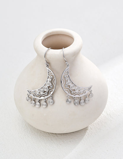 Waxing Crescent Rhythm Earrings