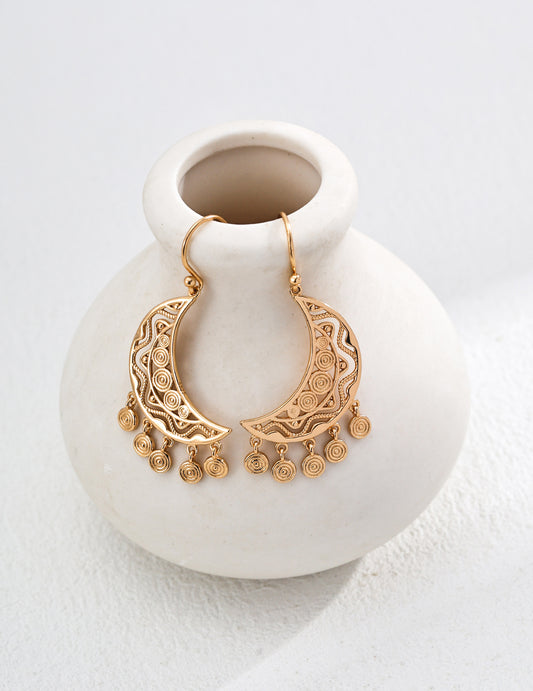 Waxing Crescent Rhythm Earrings