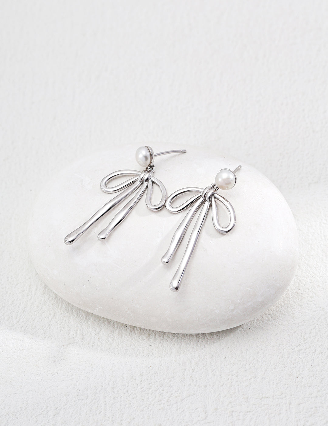Whispering Stars Earrings | S925 Silver Natural Pearls
