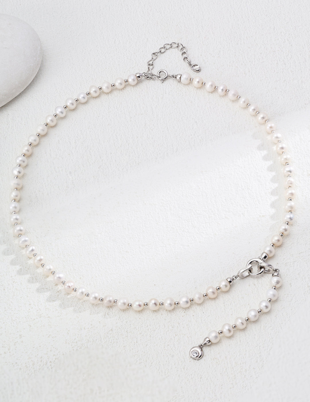 Galaxy Whispering Necklace | S925  Natural Pearl Zircon