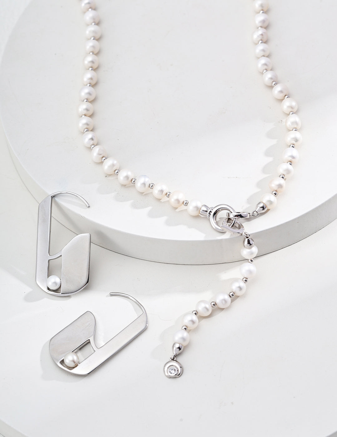 Galaxy Whispering Necklace | S925  Natural Pearl Zircon