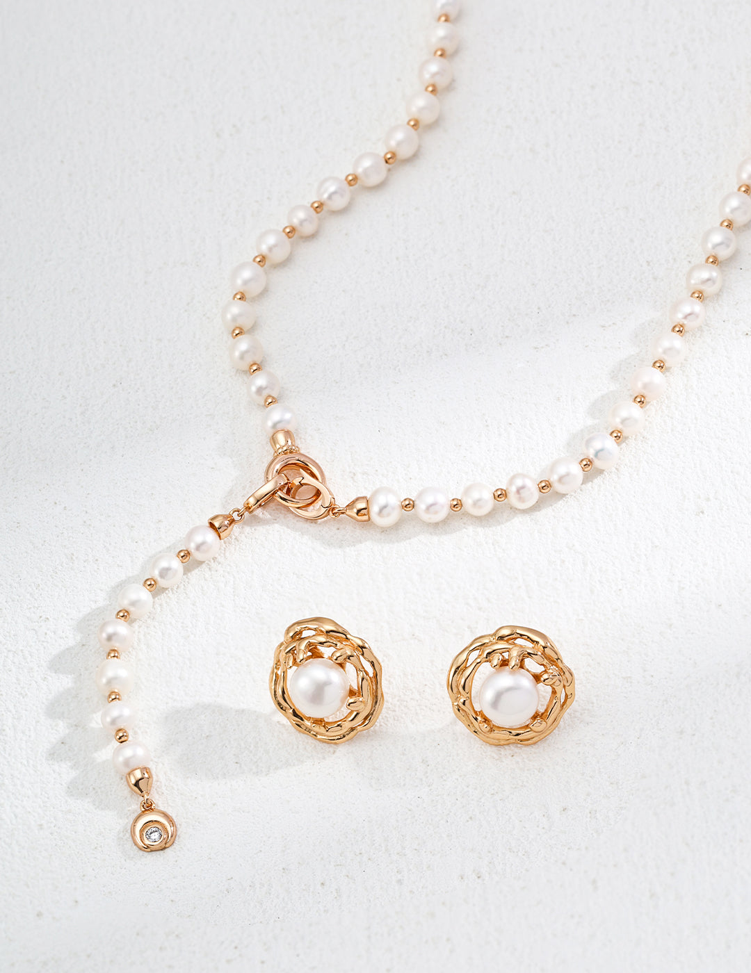 Galaxy Whispering Necklace | S925  Natural Pearl Zircon