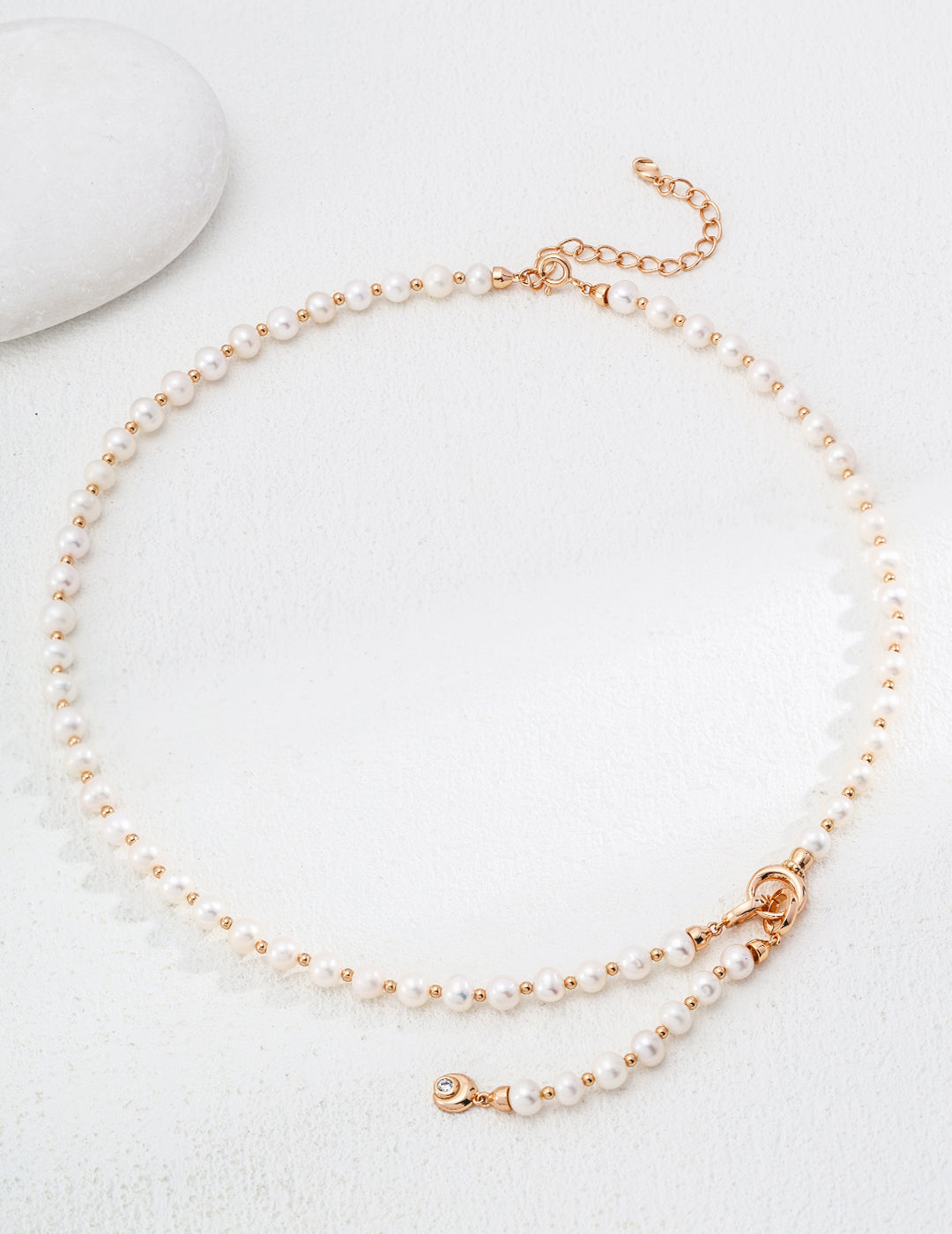Galaxy Whispering Necklace | S925  Natural Pearl Zircon