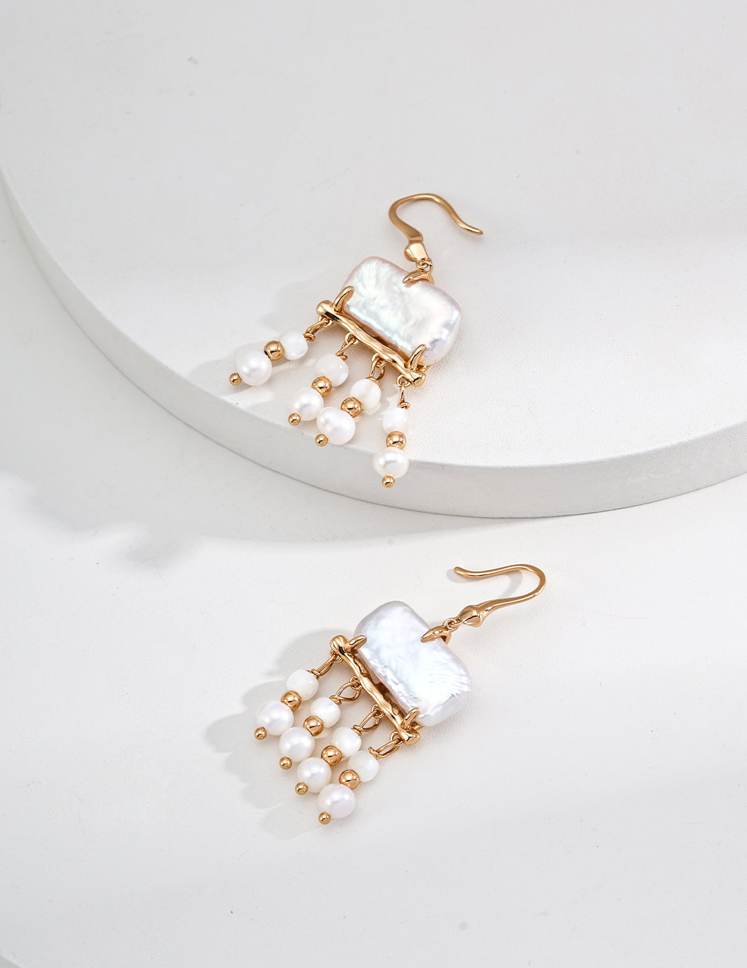 Light Year Beads Earrings | S925 Silver Mother of Pearl