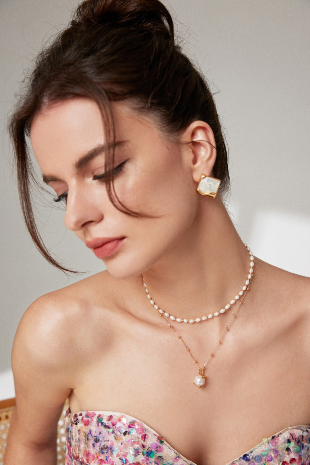 Waxing Gibbous Baroque Pearl Necklace