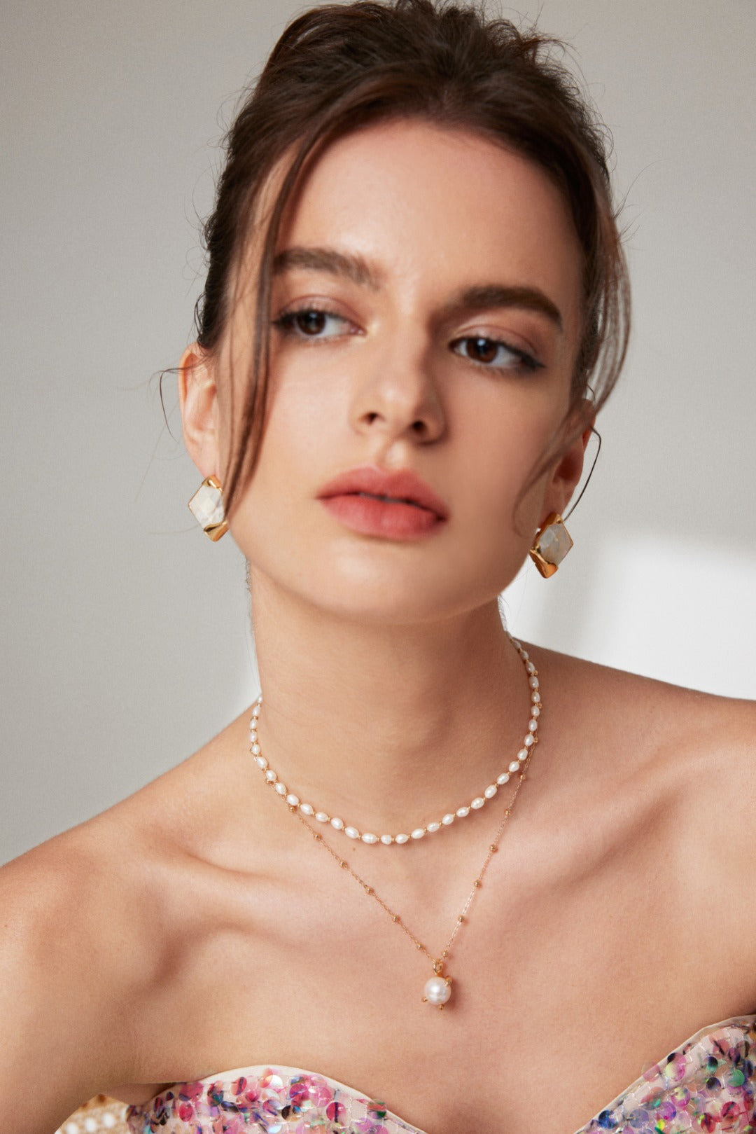 Waxing Gibbous Baroque Pearl Necklace
