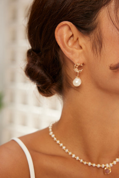 Waxing Crescent Serenity Earrings